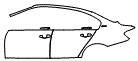 Door and Rear Fender Kit pattern for the 2018 BMW 330e iPerformance