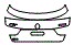 Trunk Lid Kit pattern for the 2016 BMW 328