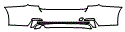 Rear Bumper Kit pattern for the 2016 BMW 328