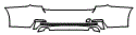 Rear Bumper Kit pattern for the 2016 BMW 340