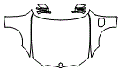 Full Hood, Fender and Mirror Kit pattern for the 2019 BMW 3 Series