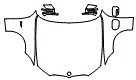 Full Hood, Fender and Mirror Kit pattern for the 2019 BMW 3 Series