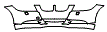 Grille and Bumper Kit pattern for the 2006 BMW 330