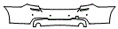 Rear Bumper Kit pattern for the 2016 BMW 528