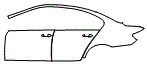 Door and Rear Fender Kit pattern for the 2016 BMW 528