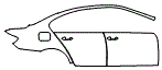Door and Rear Fender Kit pattern for the 2016 BMW 528