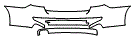 Rear Bumper Kit pattern for the 2016 BMW 528