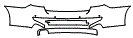 Rear Bumper Kit pattern for the 2016 BMW 528