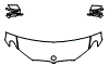 Hood, Fender and Mirror Kit pattern for the 2018 BMW 5 Series