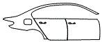 Rear Fender and Door Kit pattern for the 2018 BMW 5 Series