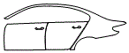 Door and Rear Fender Kit pattern for the 2018 BMW 5 Series