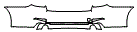 Rear Bumper Kit pattern for the 2018 BMW 5 Series