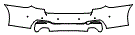 Rear Bumper Kit pattern for the 2018 BMW 5 Series