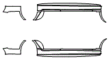 Rocker Panel Kit pattern for the 2018 BMW 5 Series