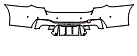 Rear Bumper Kit pattern for the 2022 BMW 5 Series