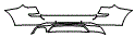 Rear Bumper Kit pattern for the 2015 BMW X3