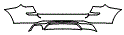 Rear Bumper Kit pattern for the 2015 BMW X3