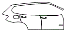 Door and Rear Fender Kit pattern for the 2015 BMW X3
