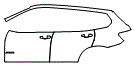 Door and Rear Fender Kit pattern for the 2015 BMW X3