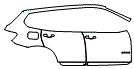 Door and Rear Fender Kit pattern for the 2015 BMW X3