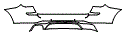 Rear Bumper Kit pattern for the 2015 BMW X3