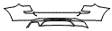 Rear Bumper Kit pattern for the 2015 BMW X3