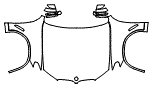 Full Hood, Fender and Mirror Kit pattern for the 2025 BMW X4
