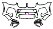 Bumper Kit pattern for the 2021 BMW X3