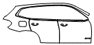 Door and Rear Fender Kit pattern for the 2021 BMW X3
