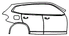 Door and Rear Fender Kit pattern for the 2021 BMW X3
