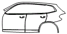 Door and Rear Fender Kit pattern for the 2021 BMW X3