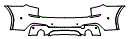 Rear Bumper Kit pattern for the 2021 BMW X3