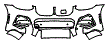 Bumper Kit pattern for the 2021 BMW X4