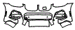 Bumper Kit pattern for the 2021 BMW X4
