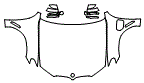 Full Hood, Fender and Mirror Kit pattern for the 2020 BMW X3