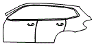 Door and Rear Fender Kit pattern for the 2021 BMW X3