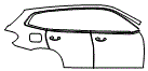 Door and Rear Fender Kit pattern for the 2021 BMW X3