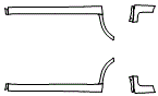 Rocker Panel Kit pattern for the 2011 BMW X5