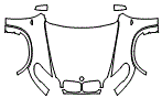 Full Hood, Fender and Mirror Kit pattern for the 2011 BMW X5