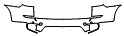 Rear Bumper Kit pattern for the 2008 BMW X5