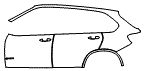 Door and Rear Fender Kit pattern for the 2016 BMW X5