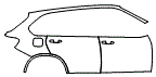 Door and Rear Fender Kit pattern for the 2016 BMW X5 eDrive