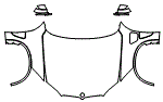 Full Hood, Fender and Mirror Kit pattern for the 2016 BMW X5 eDrive