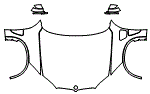 Full Hood, Fender and Mirror Kit pattern for the 2016 BMW X5 eDrive