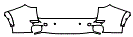 Rear Bumper Kit pattern for the 2016 BMW X5 eDrive