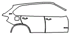 Door and Rear Fender Kit pattern for the 2019 BMW X5 eDrive