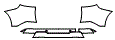 Rear Bumper Kit pattern for the 2021 BMW X5