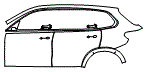 Door and Rear Fender Kit pattern for the 2026 BMW X5