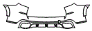 Rear Bumper Kit pattern for the 2023 BMW X5