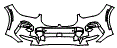 Bumper Kit pattern for the 2021 BMW X5